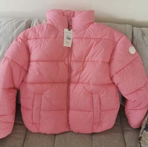 Jilly Box Puffer Jacket Winter 2023 Medium Pink